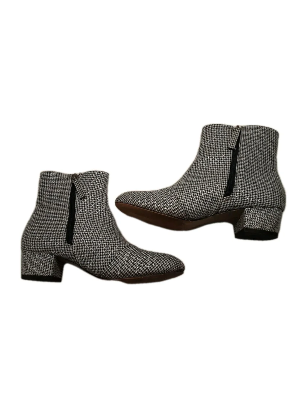 KURT GEIGER-Mini Burlington Silver Rhinestone Embellished Girl's-Booties-Sz 4